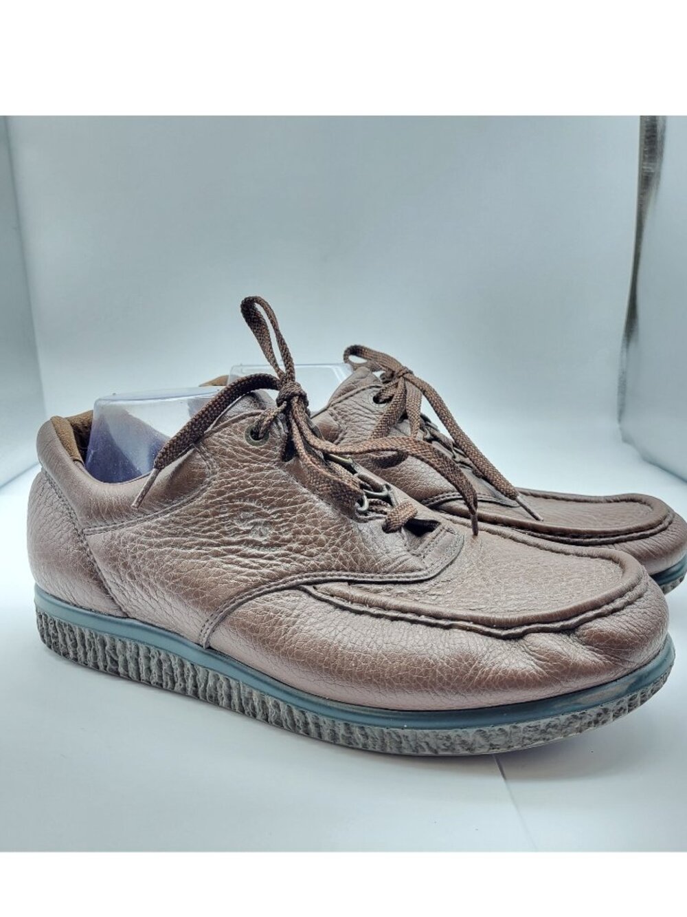 SAS Pathfinder Mens 11 W Wide Brown Pebbled Leather Walking Shoes Casual Sneaker